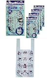 コア 手さげ袋 ペンギン 125枚 (25枚×5冊) 約4-6L 幅30cm×縦40cm 厚さ0.015mm 動物柄 レジ袋 小分け袋 ゴミ袋 おむつ入れ K-842S