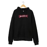 Maladaファッションレディース長袖パーカースウェットシャツジャンパーLetterプルオーバートップスブラウス 1XL/15W ブラック