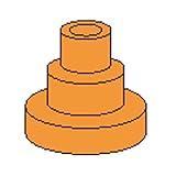 マイクロスプリンクラー用 ノズル 橙