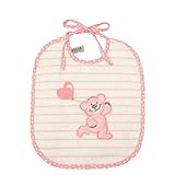 ［フェイラー］ FEILER ベビー ビブ よだれかけ/スタイ BIB SWEETHEART WHITE/PINK [並行輸入品]