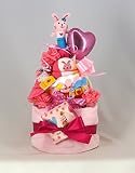 Rub a dub dub (ラブアダブダブ) オムツケーキ 2段 女の子用 おむつ30枚入り