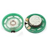 uxcell マグネットスピーカーホーン　マグネットミニスピーカースピーカーホーン　グリーン　2個　8オーム 0.25W 27mmの直径