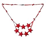 ComfyBaby Beads 'Falling Stars' Silicone Teething Necklace BPA Free - Candy Apple Red by ComfyBaby B