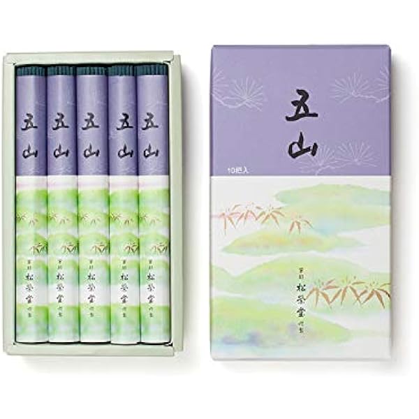 Amazon.co.jp: 京線香 松栄堂のお線香 五山 バラ詰 約135mm #122705