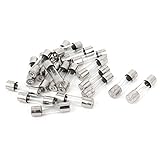 uxcell　ガラス管ヒューズ　AC250V　6.3A　速断タイプ　5mmx20mm　20個入り
