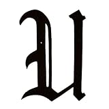 モンタギュー金属製品HAM-16-U 16で。装飾ホームアクセントモノグラムU