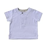 ナオミイトウ NAOMI ITO 半袖シャツ サックス 80cm 80064