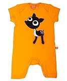 リップフィッシュ LipFish動物モチーフの北欧スウェーデンブランド　動物シリーズ半袖ロンパース ベビー 【60cm】【70cm】【80cm】 (74_[80-85cm], バンビ[オレンジ])