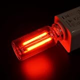 prendre USB LED ライト レトロ風 ガラス ボトル 調光機能 USB給電 タッチスイッチ 車内 室内 オフィス キャンプ 小型 軽量 （レッド） PR-UL22-RD