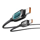 Mcdodo USB-C to USB-Cケーブル 100W PD急速充電 SF無限ミラーライト付き Type-Cケーブル 高速データ転送 亜鉛合金シェル 丈夫なナイロン編み タイプCコード 充電コード Macbook iPad iPhone 17/16/15シリーズ Xperia Galaxy Pixel AndroidなどType-C機器を対応 1.2m 型番CA-0410