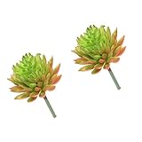 SunniMix 人工多肉植物 　観葉植物　装飾　部屋　オフィス　テーブル　飾り　2個入り　