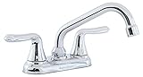 American Standard 2475.540.002 Colony Soft Double-Handle Laundry Faucet with Brass Swing Spout and H