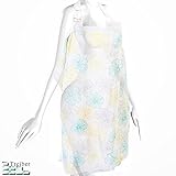 Treiber ママさんに大人気 授乳ケープ ガーゼ生地で赤ちゃんにやさしい おしゃれ 触り心地がよく 綿100% 風通しもいい ワイヤー入り 花柄 (ガーデン)