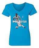 リオネル・メッシアルゼンチンAir SoccerレディースVネックTシャツ