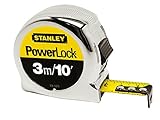 Stanley STA033523 Micro Powerlock Classic Tape, Dual Scale, 3m Length x 19mm Width by Stanley