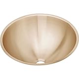 Elkao|#Elkay ELUH16LV-CU 18 Gauge Cuverro Antimicrobial copper 18.375 Inch x 8 Inch single Bowl Unde