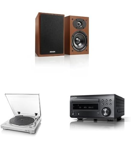 DENON CDプレーヤー アンプセット 美品 Amazon.co.jp: Denon レコードプレーヤー/スピーカーセット ブラック