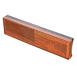 デイトナ(Daytona) バイク リフレクター 車検対応 サイド 前方部 ユニバーサルリフレクター レクタングル 両面テープ貼付け フォークマウント アンバー L 48501