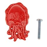 Dovewill 全7色選ぶ　装飾　取手　キャビネット/食器棚/引き出し/ワードローブ　ドア　プル　ハンドル　ノブ　 - レッド