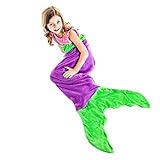 ブランキーテイルズ ブランケット 子供用 マーメイド 3歳～12歳 パープル BT0005