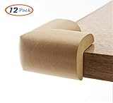 BesMelody Corner Guards Cushion Protectors Bumper 12 PCS - Furniture Edge Safety Cover -Wood Color [