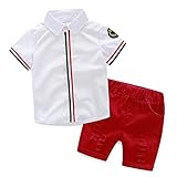 Domybest 子供服 2点 子供 Tシャツ キッズ パジャマ 半袖 ショーツ コットンシャツ 男の子 2-7歳 カジュアル かわいい 運動会 普段着 部屋着 幼稚園