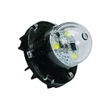 Wurton 20031 Black 3W High Power Pod Light with Mounting Hardware, Electrical Connectors and Mountin