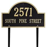 2ラインEstateアーチマーカーLawnアドレスPlaque 24 " L x 14 " H ブロンズ 1102+OG 1