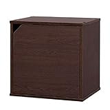 アイリスオーヤマ カラーボックス キュビック 幅34.9×奥行29×高さ34.4cm ブラウンオーク CQB-35D