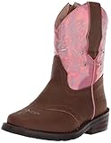 Adtec Baby CI-5017 Western Boot, Pink/Brown, 10 Medium US Toddler