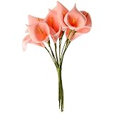 12本入りセット カラの造花 ミニリリー　アートフラワー　造花花束 人工観葉植物 カラフル 手作りブーケ 装飾品 インテリア