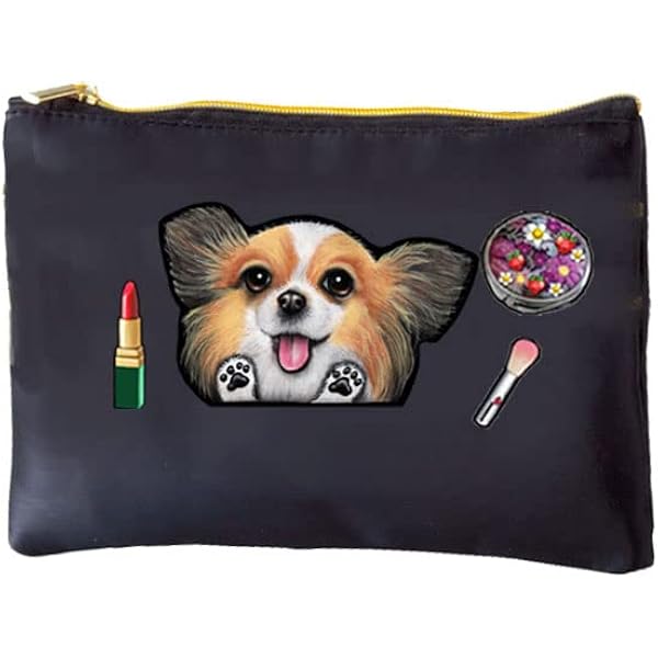 Amazon | 犬 ポーチ/パピヨン 6 雑貨/グッズ/オリジナル | petchan 