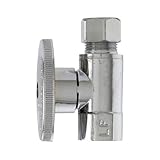 Plumb Pak mp2055pclf 3 / 8 "メス鉄パイプX 3 / 8 "外径：圧縮、クロム、ストレート供給停止バルブ、1 / 4 Turn