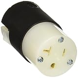Hubbell HBL5369C Connector, 20 amp, 125V, 5-20R, Black/White(Pack of 10) [並行輸入品]