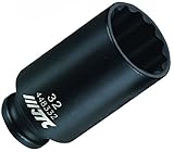 JTC 12.7mmディープインパクトソケット30mm 12角 インパクト用ディープソケット 差込:12.7mm  サイズ:30mm 12ポイント 全長:82mm JTC448330