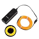Onite? 16.4ft Yellow Neon Glowing Strobing Electroluminescent EL Wire Light with Battery Pack Contro