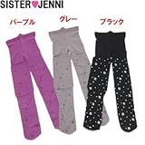(ジェニィ)JENNI 80デニールタイツハートとドット M(100～110センチ) パープル(053)