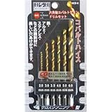 (業務用3セット) H＆H 六角軸コバルトドリルセット/先端工具 【6個入り×3セット】 ステンレス対応 HCD-6 〔DIY用品/大工道具〕