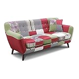 カジュアル パッチワークソファ 3人掛け用