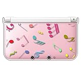 sslink ニンテンドー 3DS LL 対応 クリア ハード カバー 音符(マルチカラー) ミュージック カラフル