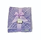 MEG Original Lavender Baby Girl Minky Dot Blanket by MEG Original