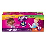 Huggies Pull-Ups Training Pants for Girls Day and Night Combo Pack Size: 2T-3T 124 Count by Huggies