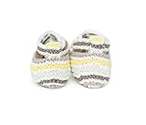 Finn+Emma フィン&エマ 手編み ブーティ オーガニックコットン 0-6M ストライプ 黄×緑 U01-0909