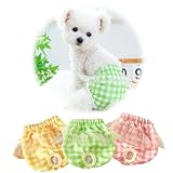Hamth9 犬 マナーパンツ マナーベルト 犬用生理パンツ サニタリーパンツ 犬用オムツカバー (グリーン, S, 1, 枚)