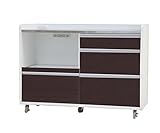 大川家具 GART カウンター パレス 120cm幅 ブラウン