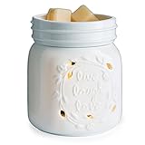 Mason Jar 2イン1ちらつきFragrance Warmer