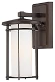 Minka Lavery 72311-615B, Addison Park Aluminum Outdoor Wall Sconce Lighting, 100w, Bronze by Minka-L