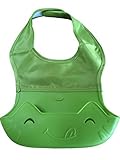 We The Planet Soft, Waterproof Silicone Baby Bib (Green) by We The Planet