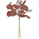 MAGIQ 東京堂 上質な 造花 ビターユーカリバンドル (3本入) #バーガンディ FG009212-007