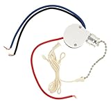 Leviton 1691-50 Pull Chain Switch, Three Speed, Four Position by Leviton